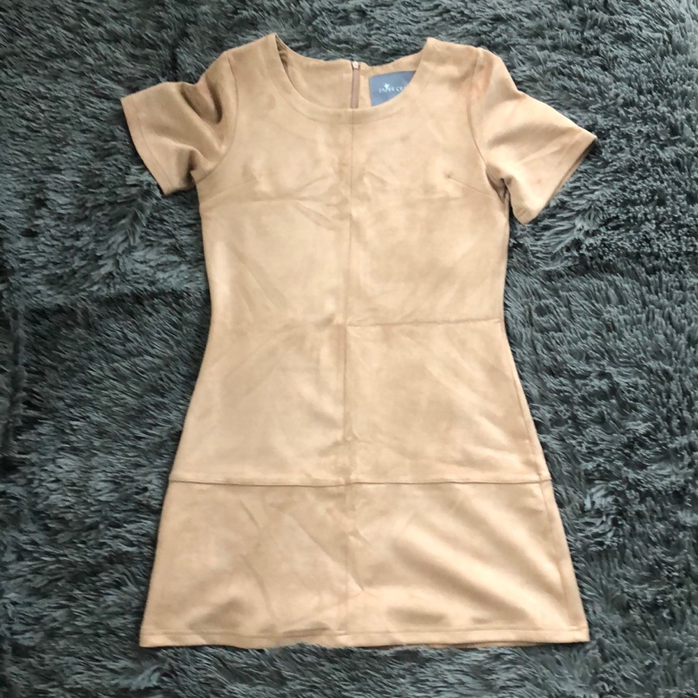 Camel Suede Dress